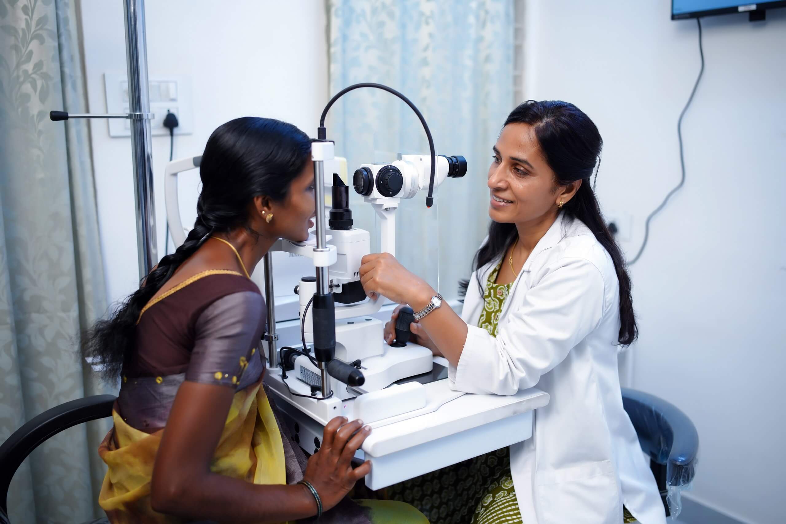 Slit-lamp biomicroscopy examination